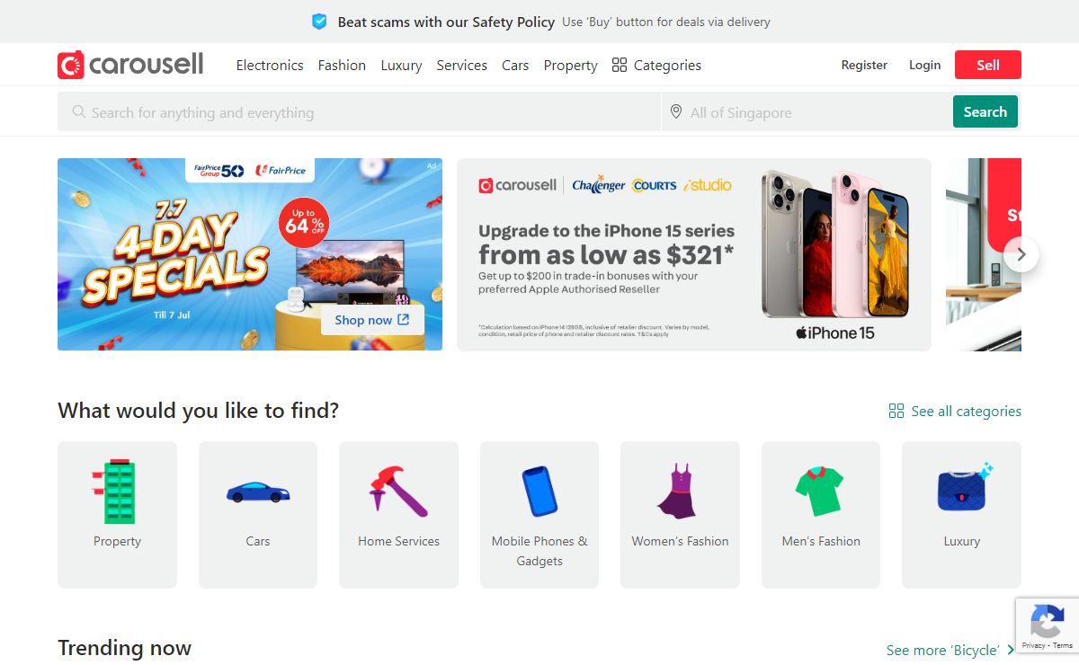 Carousell Singapore | Buy & Sell Goods, Cars, Services and Property