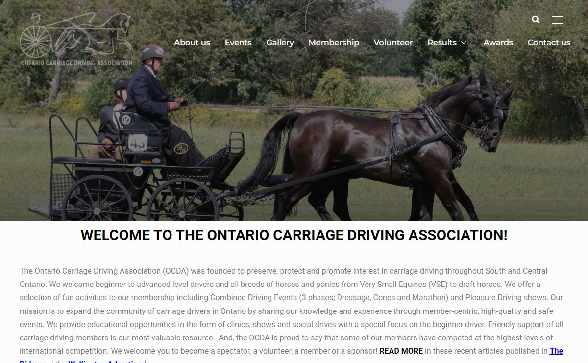 Ontario Carriage Driving Association
