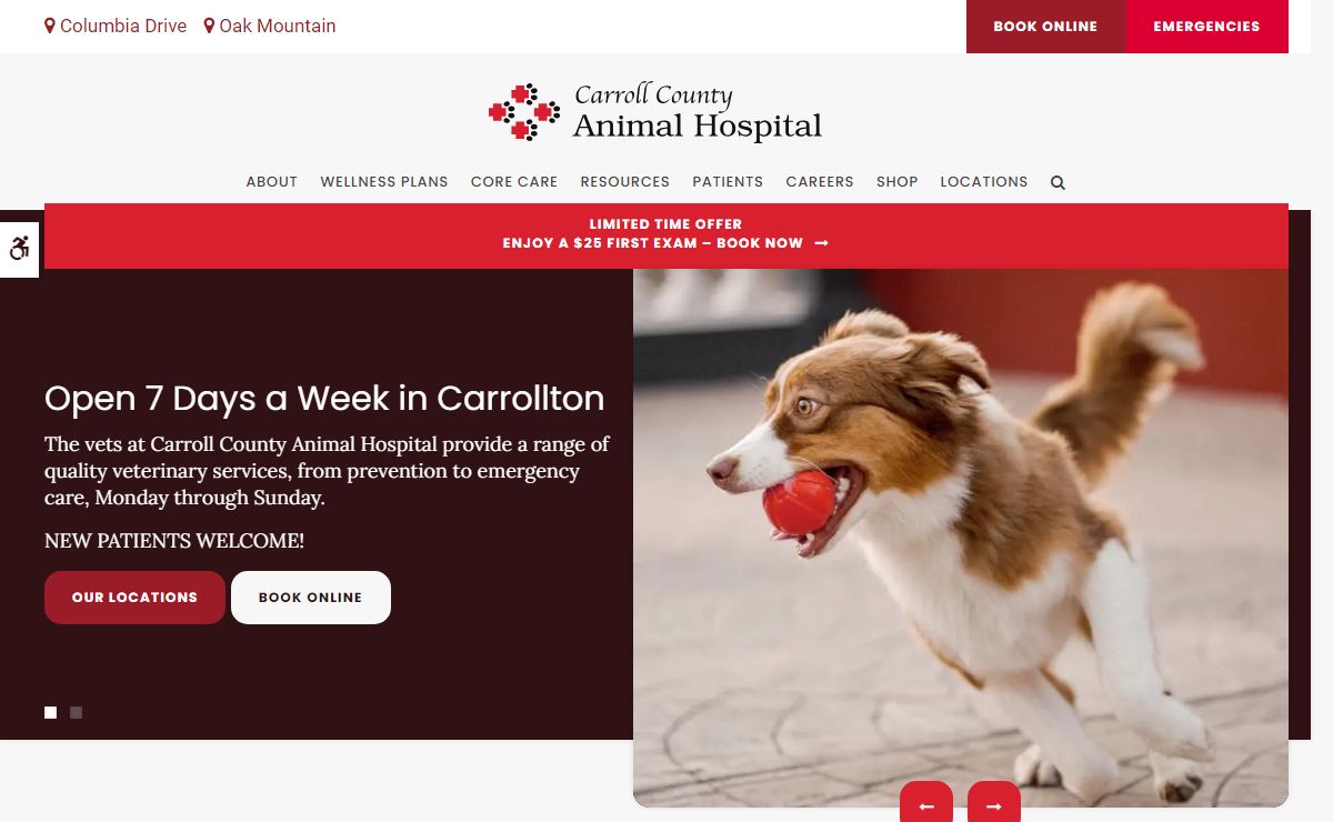 Carroll County Animal Hospital | Book Online - Open Monday through Sunday | Veterinarians in Carrollton GA