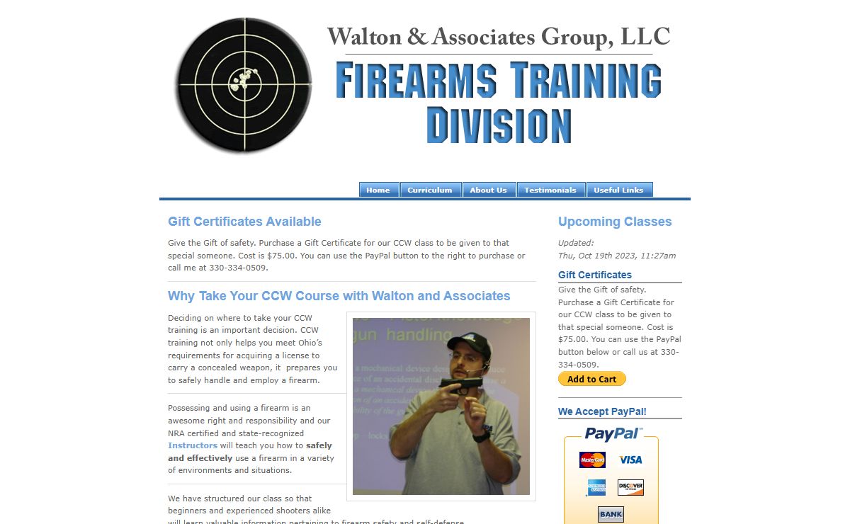 Home - Walton & Asssociates, Inc., Firearms Training Division A2