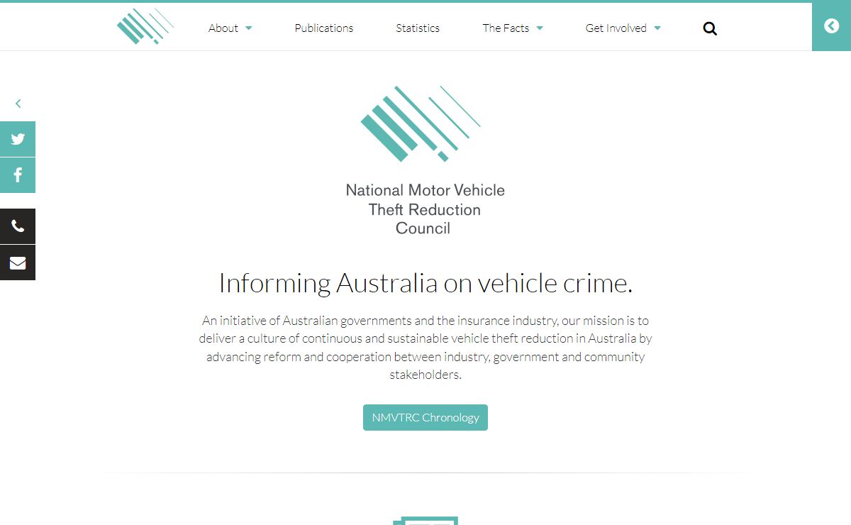 NMVTRC · Motor vehicle theft reduction in Australia