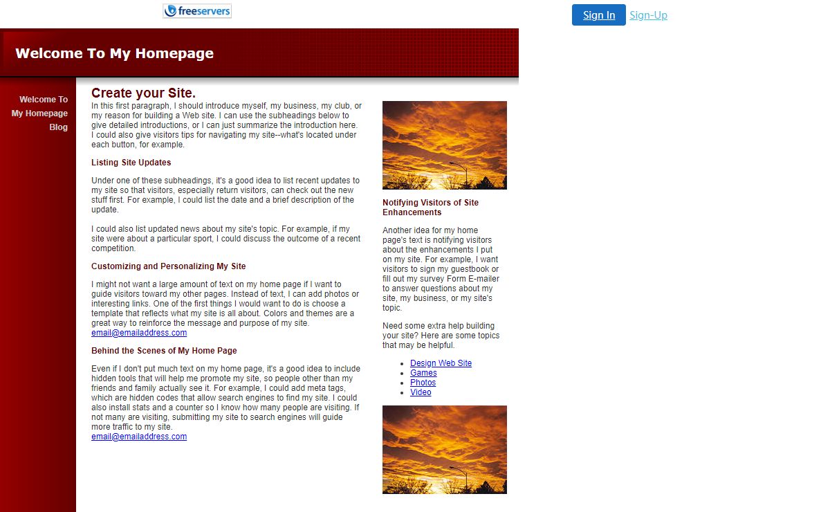 Welcome To My Homepage