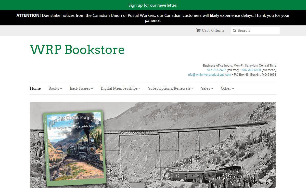 WRP Bookstore | White River Productions