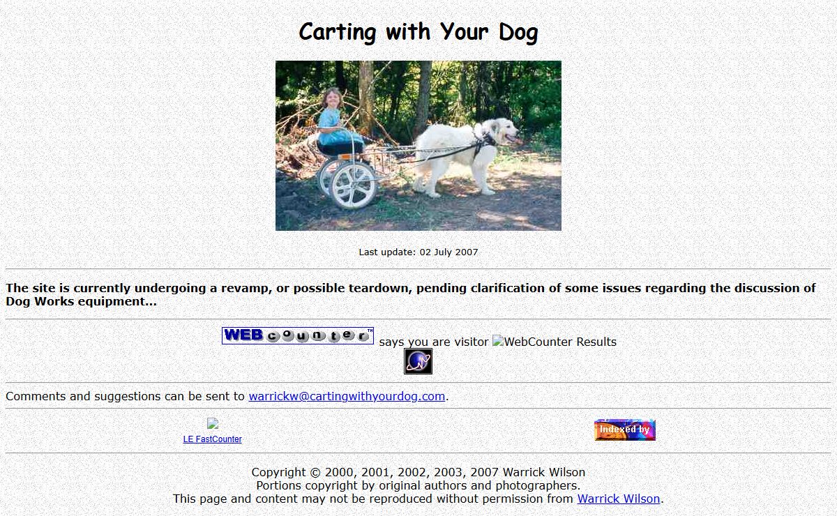 Carting with Your Dog