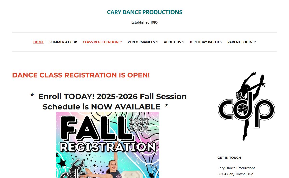 Cary Dance Productions – Established 1995