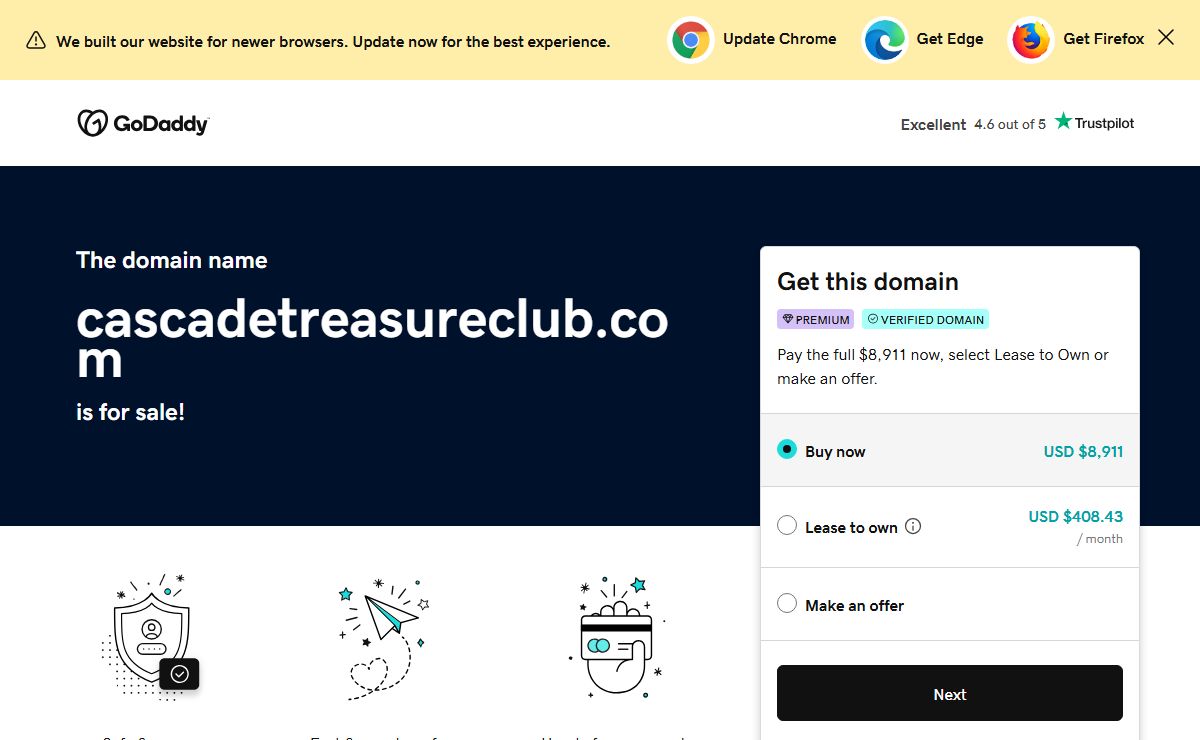 cascadetreasureclub.com