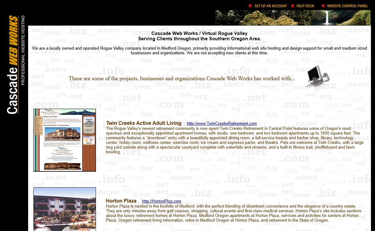 Cascade Web Works Medford Oregon
