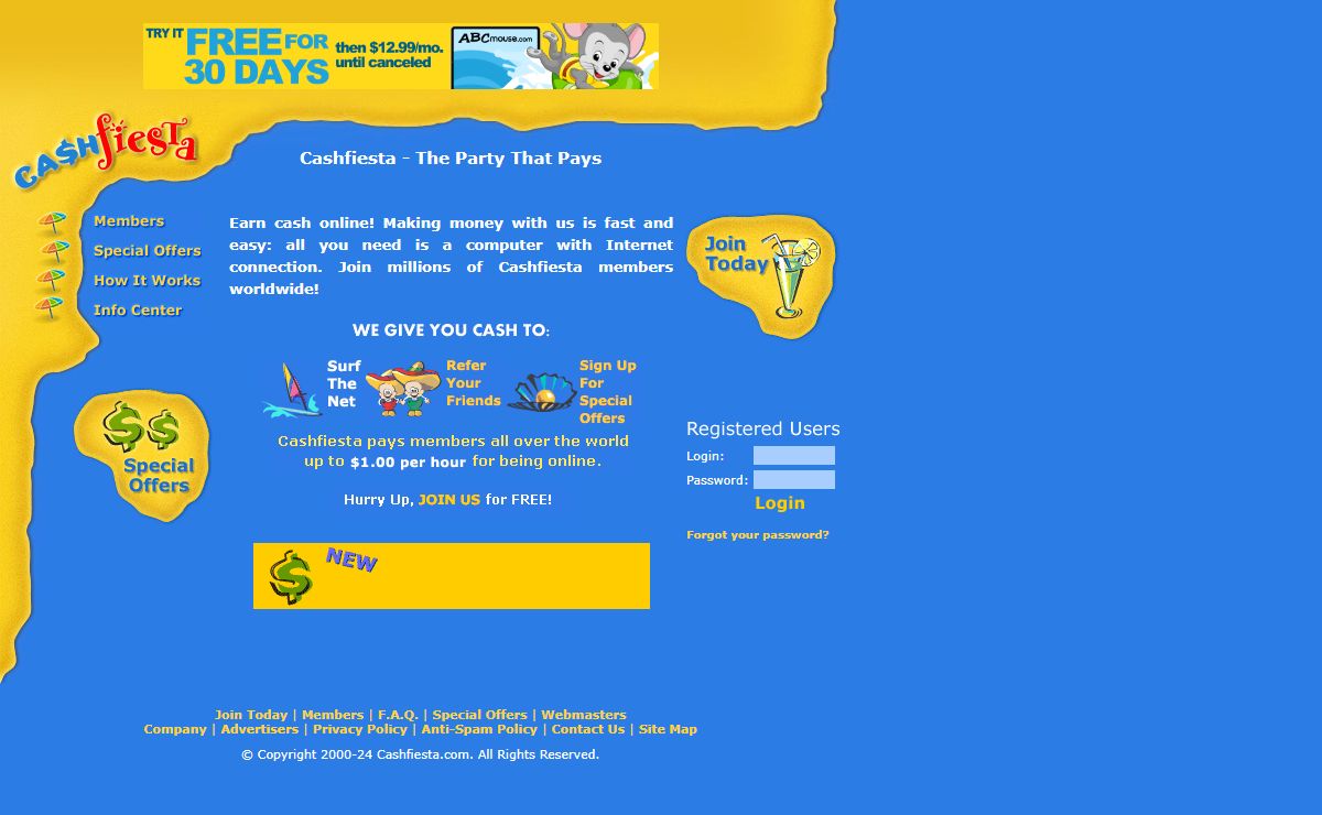 Cashfiesta.com - Earn cash money online