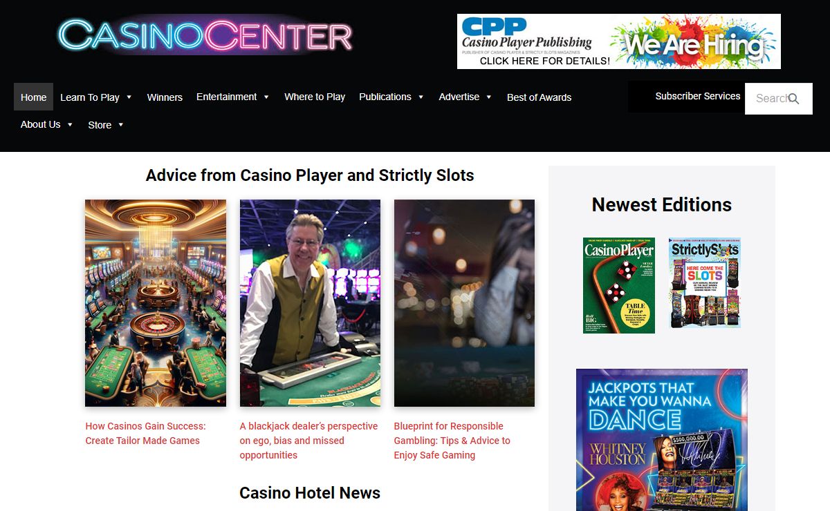 Home Page ⋆ Casino Player Magazine | Strictly Slots Magazine | Casino Gambling Tips