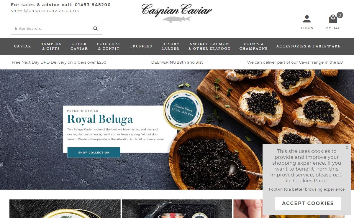 Caspian Caviar | Home Page | Caviar | Caviar Online | UK