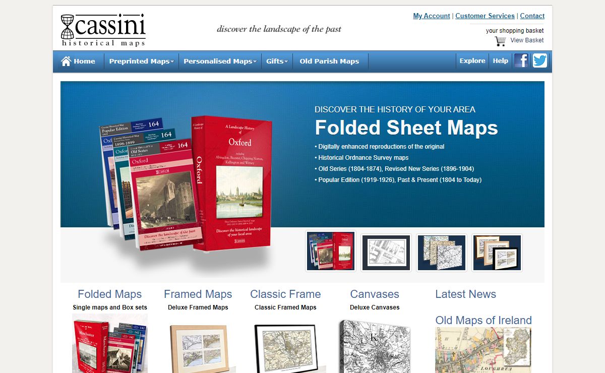 Cassini Maps - Old Maps for: Genealogy, Local History, Family History and Decorative Gifts