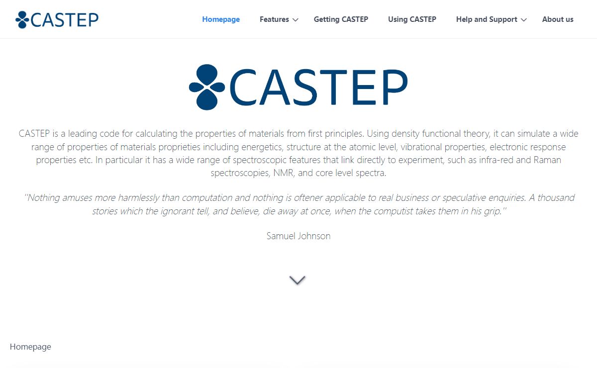 Homepage | CASTEP