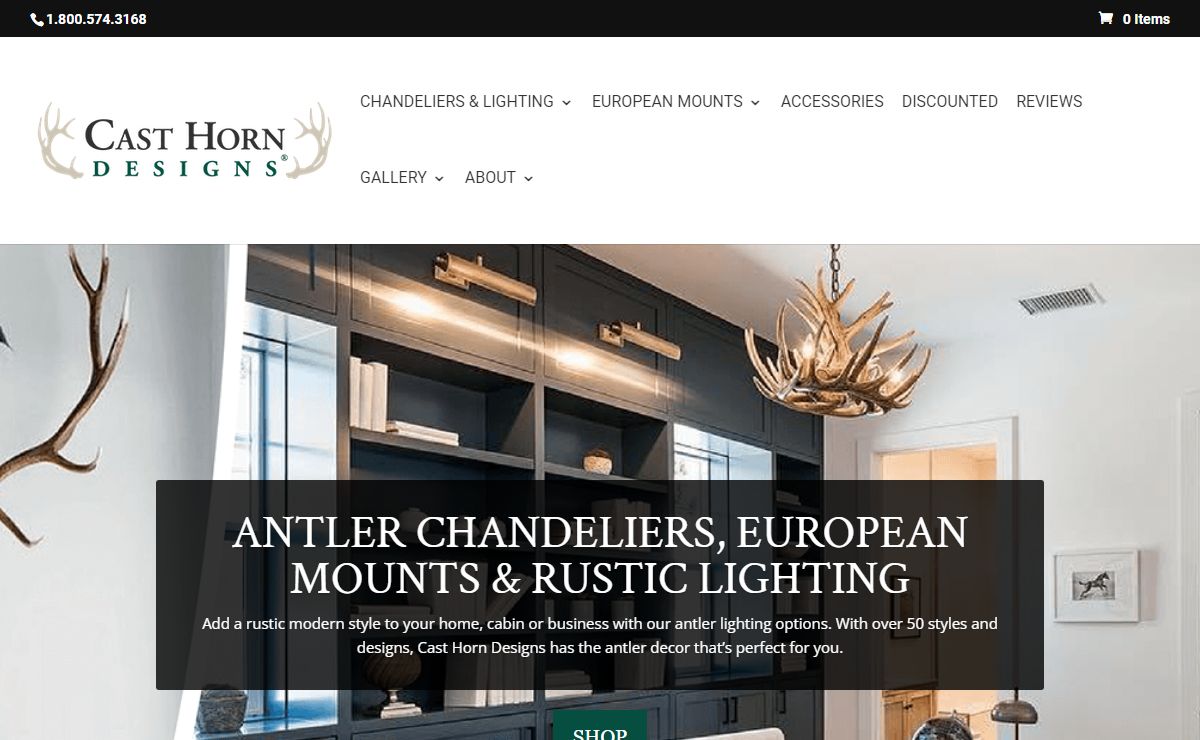 Antler Chandeliers & Rustic Lighting - Cast Horn Designs