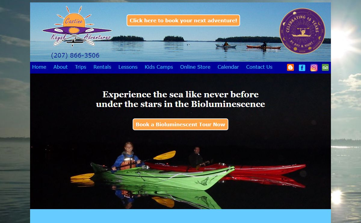 Castine Kayak Adventures - Castine, ME - Bioluminescent Paddling in Maine, Sea Kayaking Tours, Rentals, Lessons, Kayaking near Acadia and Bar Harbor
