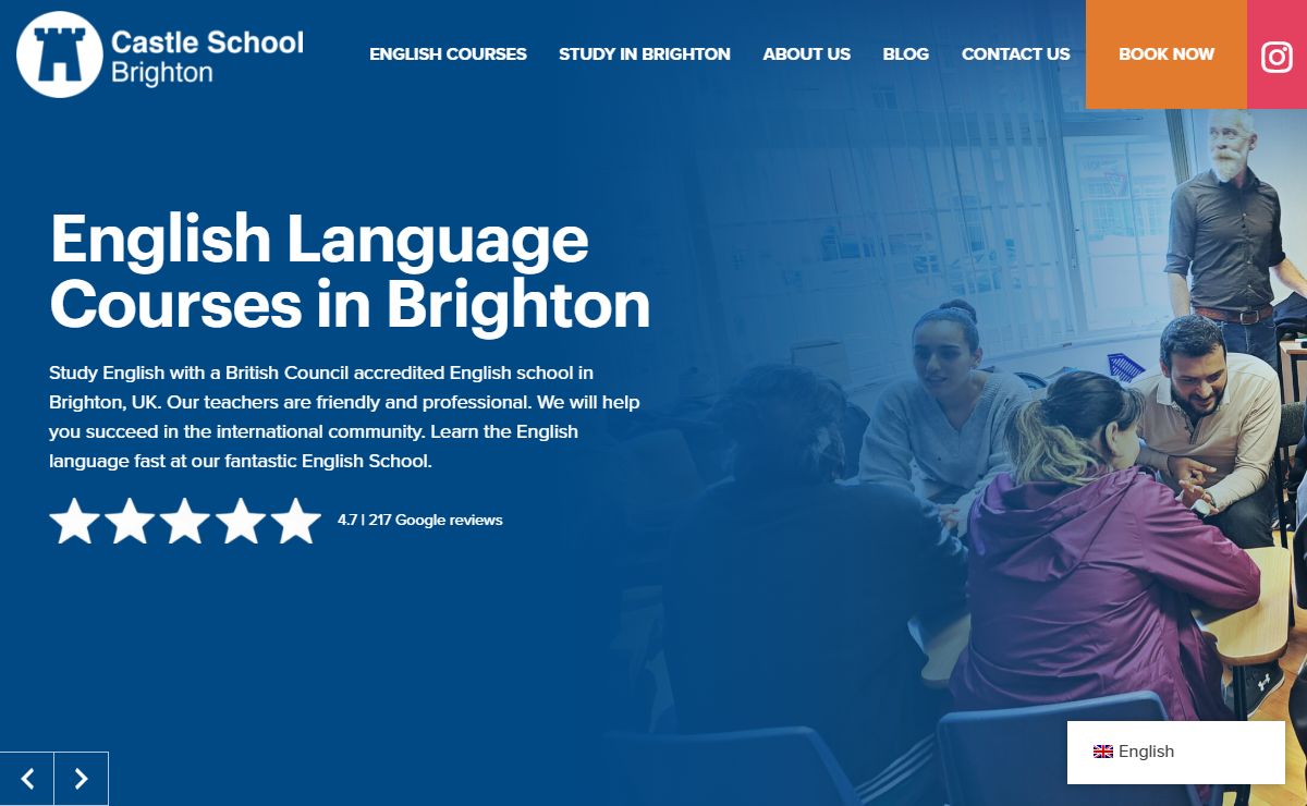 English school in Brighton: Learn English at Castle School