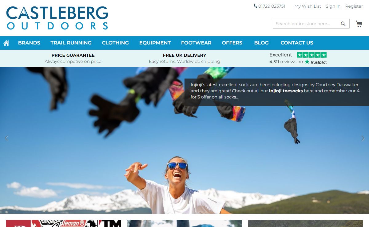 Castleberg Outdoors - Retailers of Outdoor Gear for Adventure. Trail Running Specialists