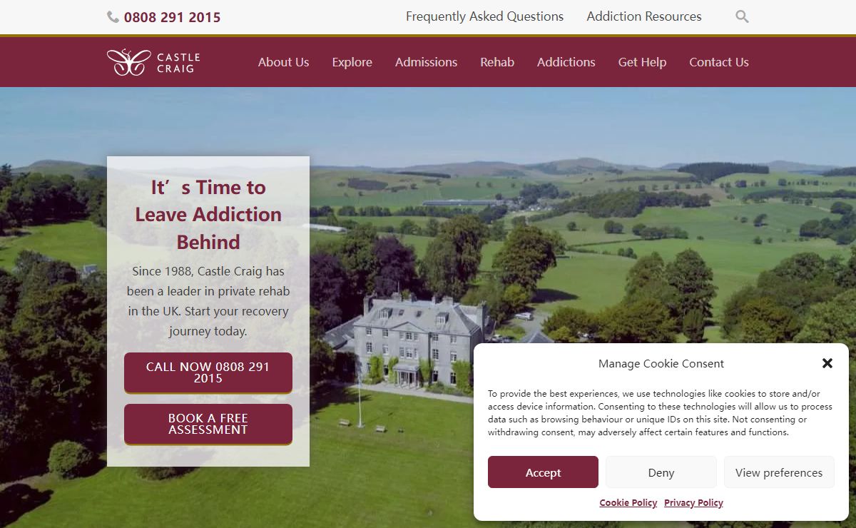 Castle Craig - Alcohol and Drug Rehab Scotland