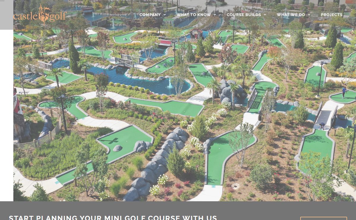 Design & Build Mini Golf Courses | Miniature Golf Developers | Castle
