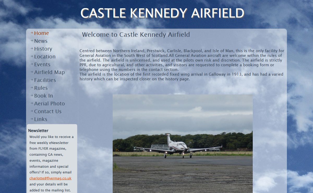 Welcome to Castle Kennedy Airfield