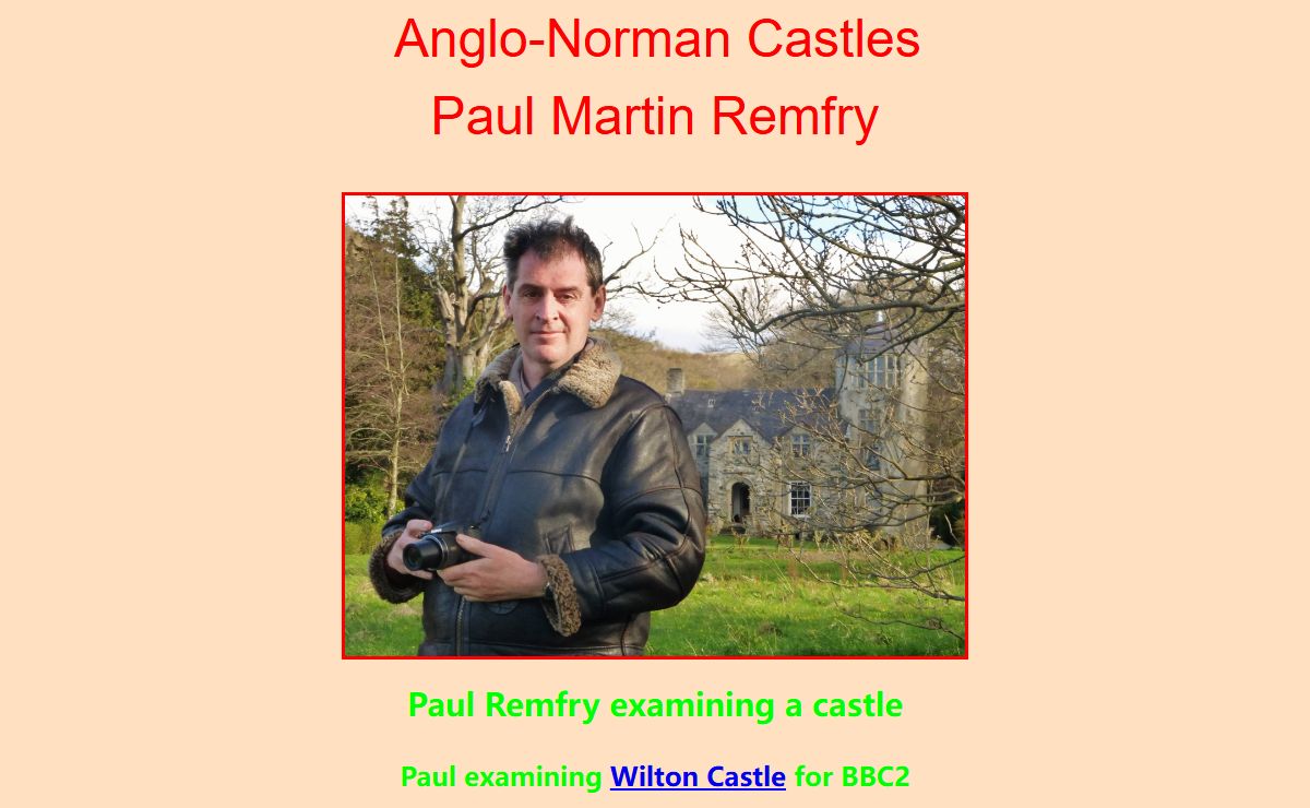 Paul Martin Remfry's Castle Tours and History