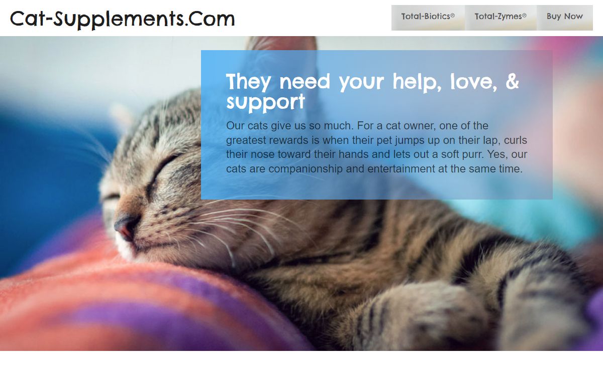 Cat Supplements | Probiotics For Cats | Digestive Enzymes For Cats