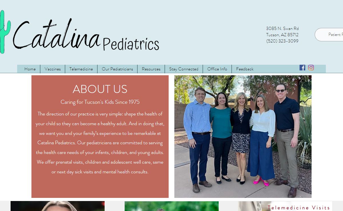 Tucson pediatrician | Catalina Pediatrics | United States