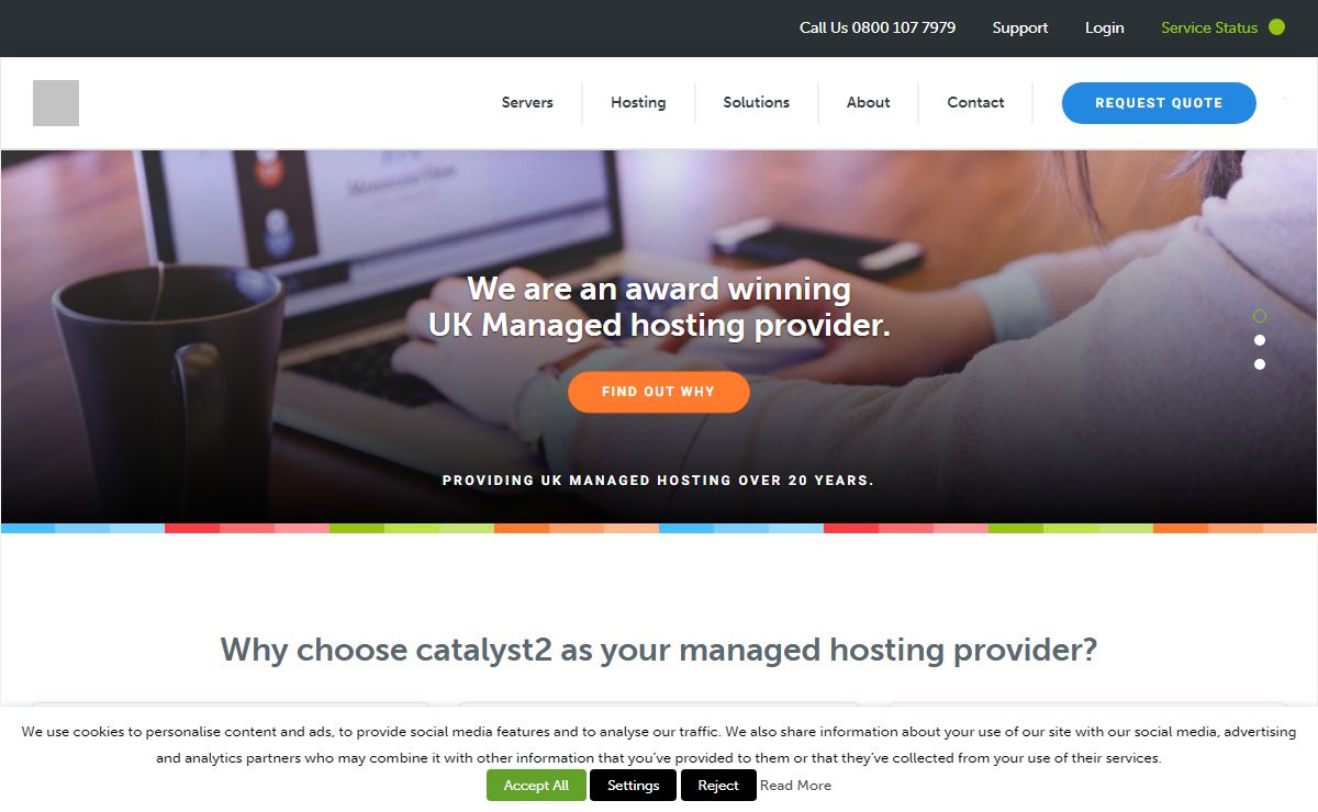 Managed Dedicated Servers and VPS Hosting UK based | catalyst2