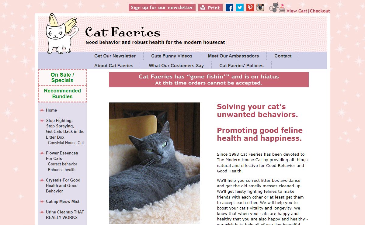 Cat Faeries - Specialists in Stopping Cat Urine Spraying: CatFaeries.com