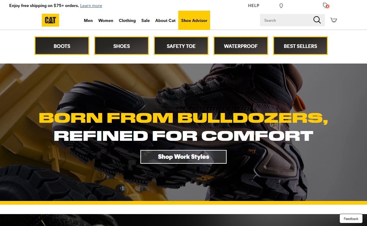 Caterpillar Work Boots - Comfortable Work Shoes | Cat Footwear