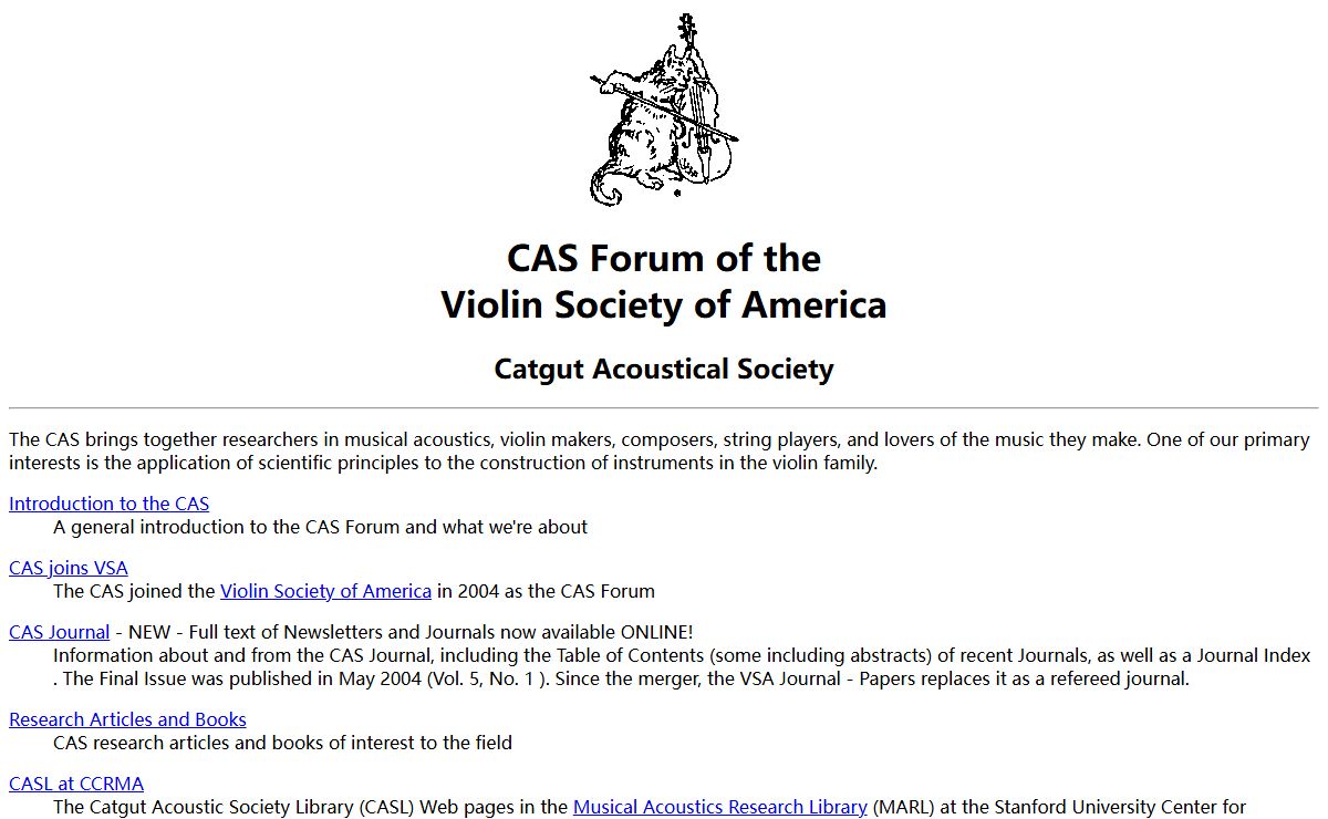 CAS Forum Home Page