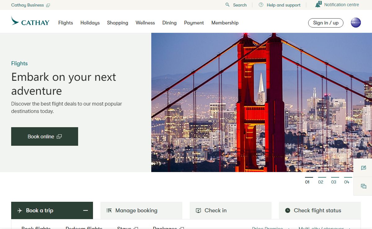 Cathay Pacific | Book flights & elevate your life