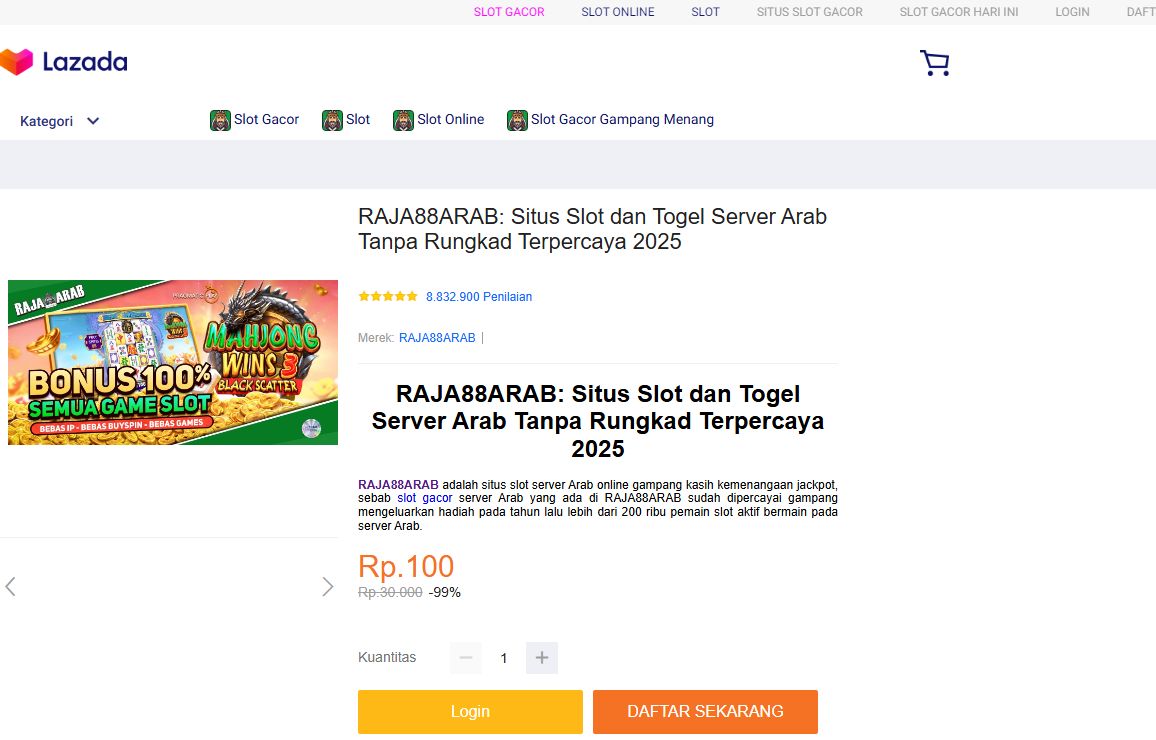 RAJA88ARAB: Situs Slot dan Togel Server Arab Tanpa Rungkad Terpercaya 2025