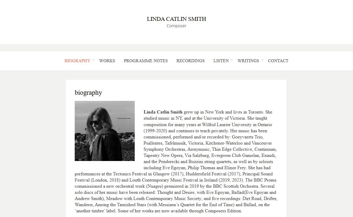 Linda Catlin Smith – Composer
