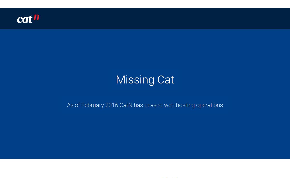Missing Cat: CatN Hosting
