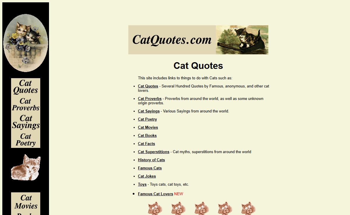 Welcome to CatQuotes.Com.