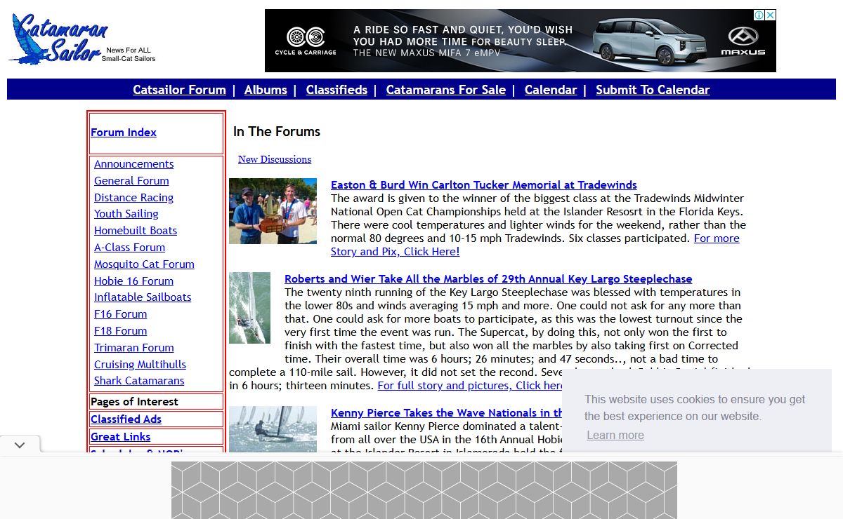 Catsailor.com, Catamaran & Multihull Sailors -- Racing, Cruising, Sailing