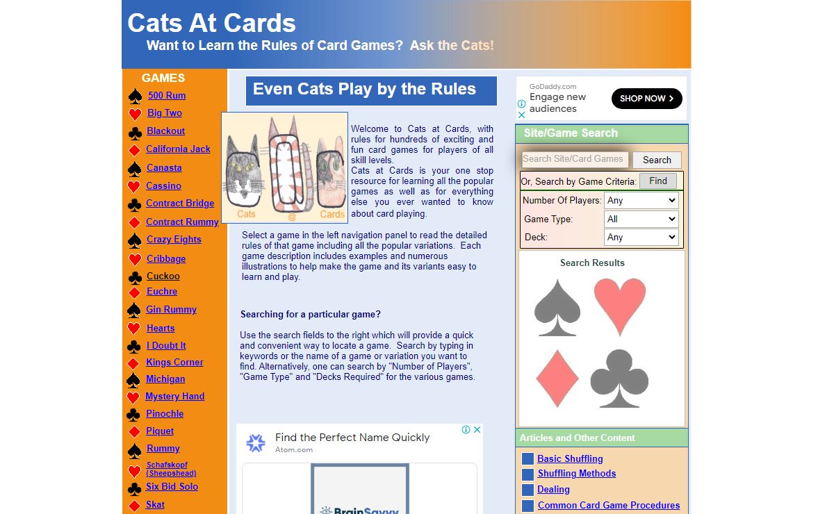Cats At Cards