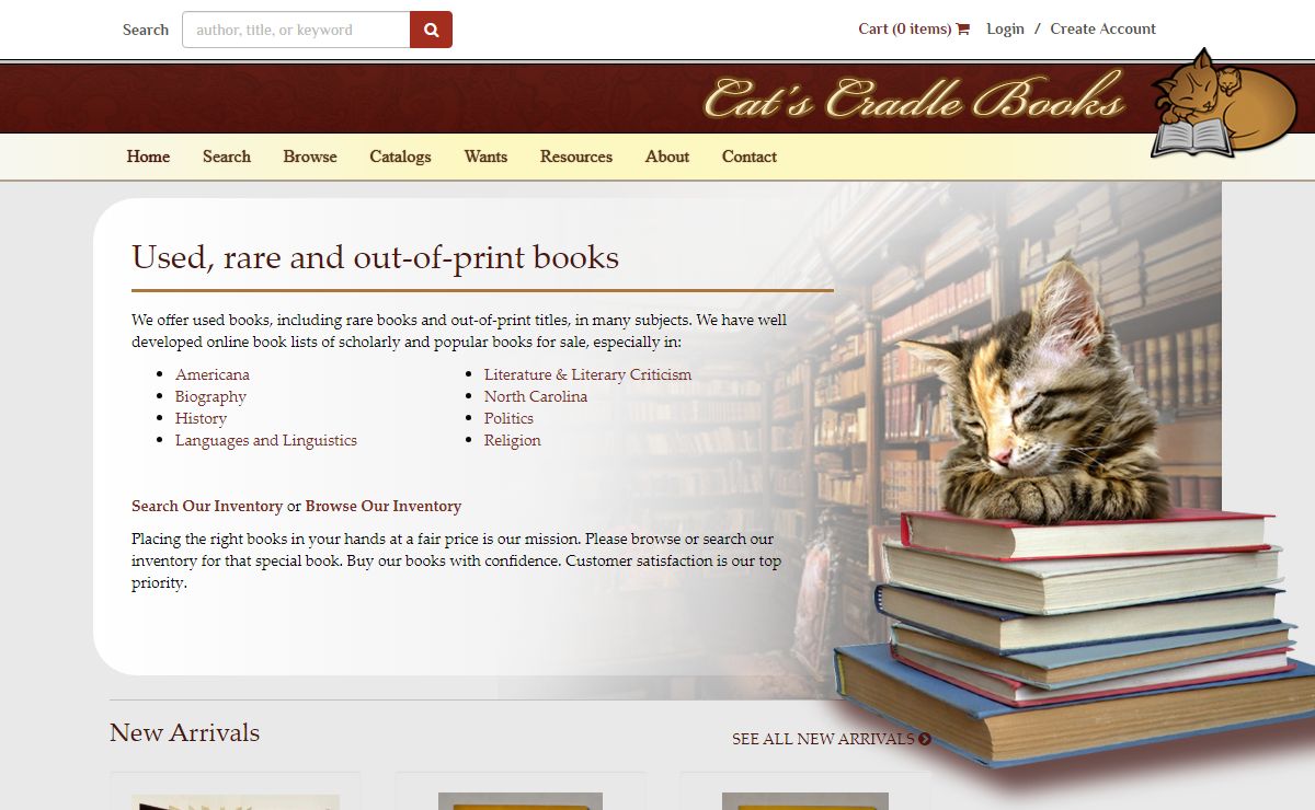 Cat's Cradle Books - Used, rare and out-of-print books