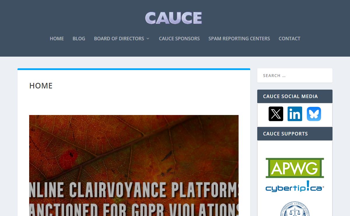 CAUCE | Fighting messaging abuse since 1997