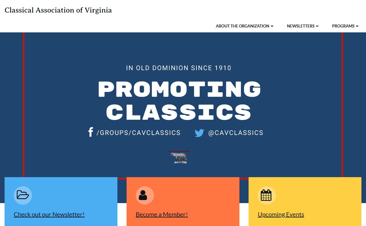 Classical Association of Virginia – Promoting Classics in the Old Dominion since 1910