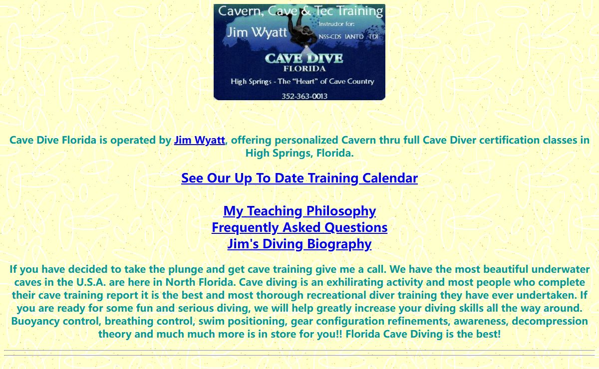Cave Diving Classes in Florida