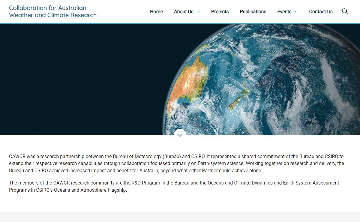 Collaboration for Australian Weather and Climate Research – A research partnership between CSIRO and the Australian Bureau of Meteorology