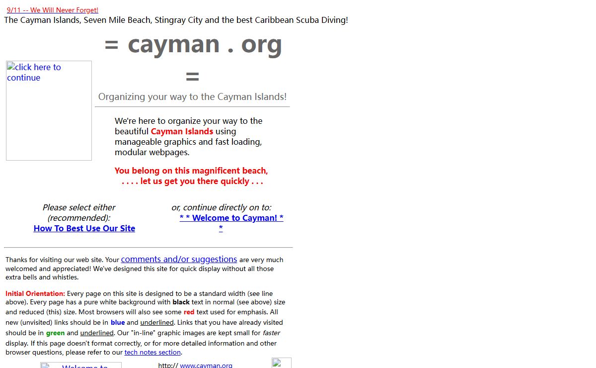 The Cayman Islands: Organizing your way there with cayman . org!