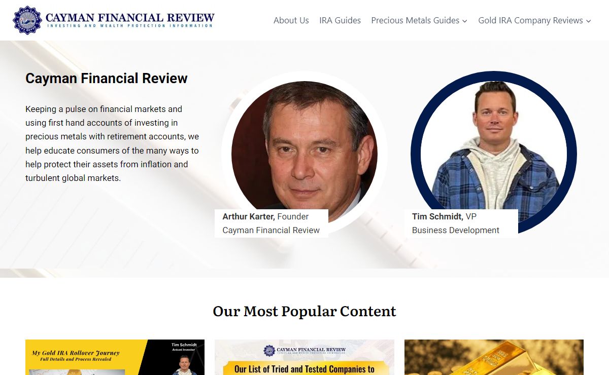 HOME | Cayman Financial Review