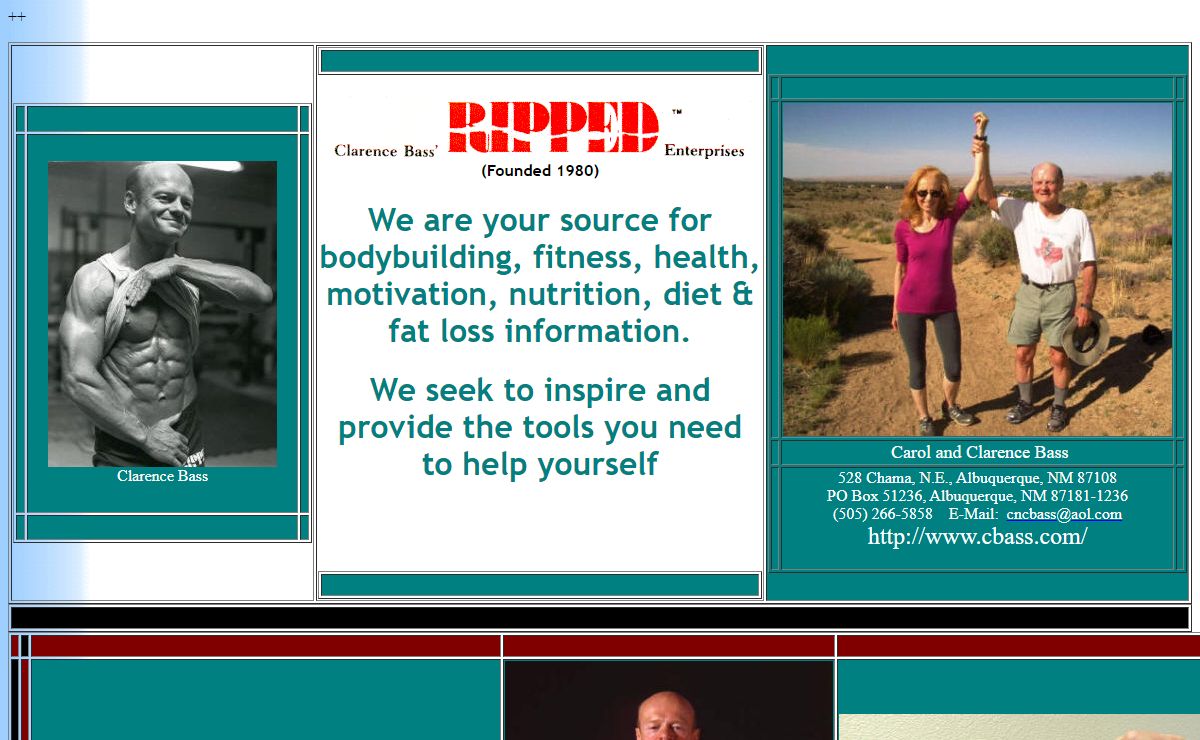 Clarence Bass:  Bodybuilding and Fitness Home Page