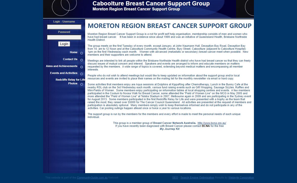 Caboolture Breast Cancer Support Group - Moreton Region Breast Cancer Support Group