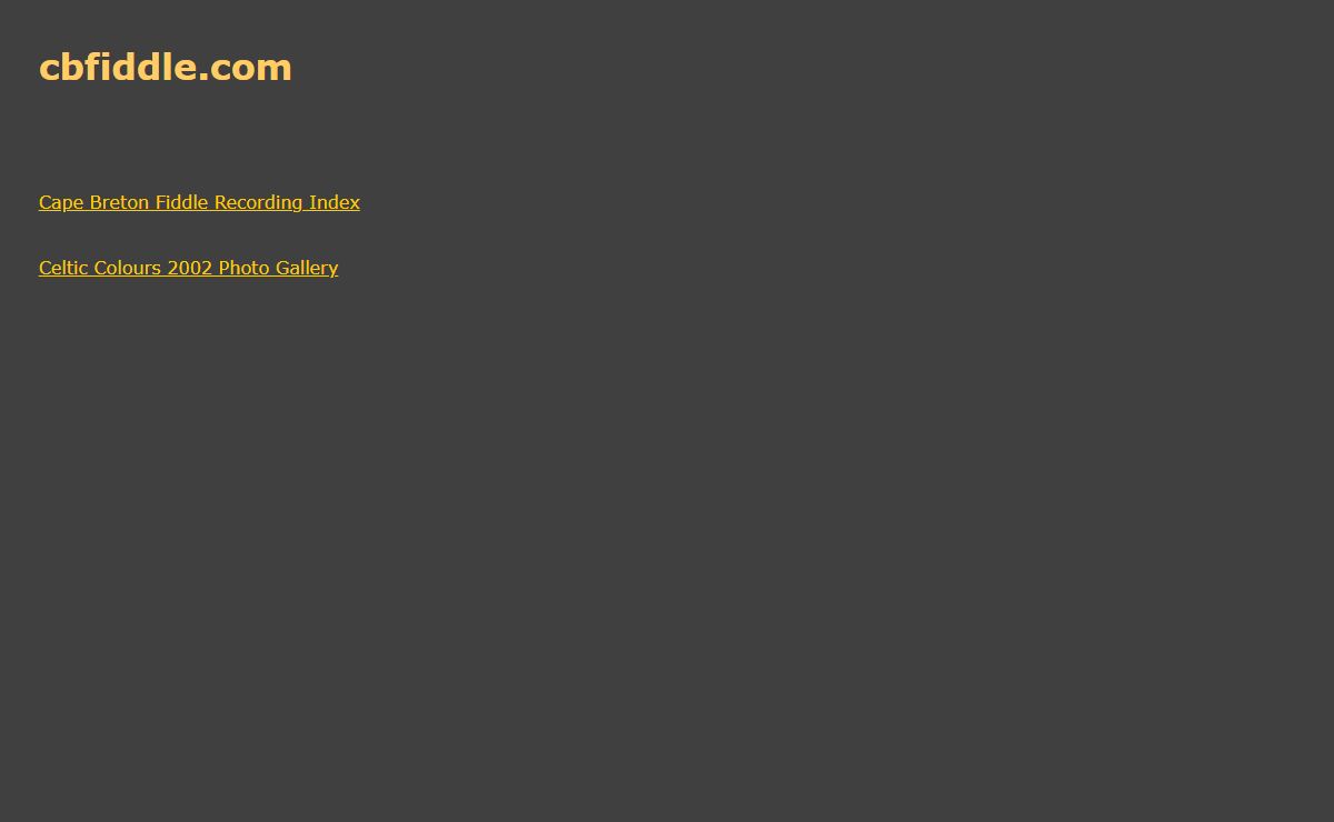 cbfiddle.com