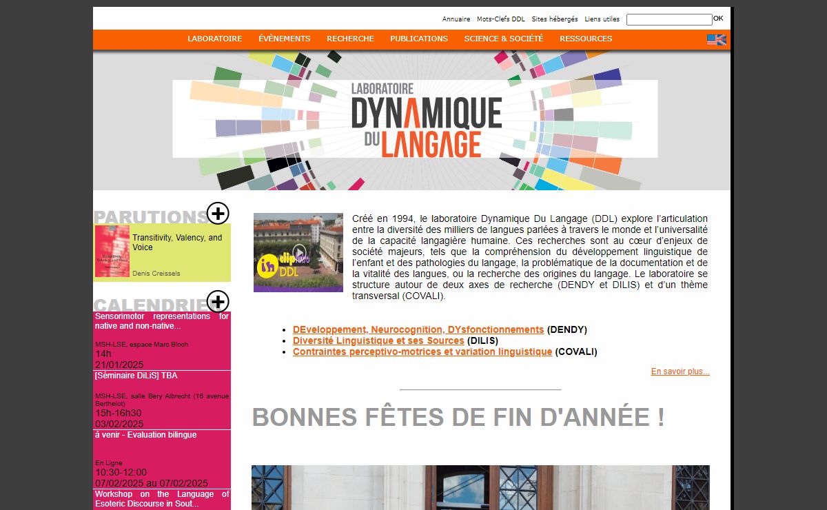 DDL : Accueil