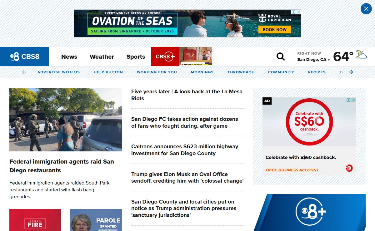 CBS News 8 - San Diego, CA News Station - KFMB Channel 8 | cbs8.com