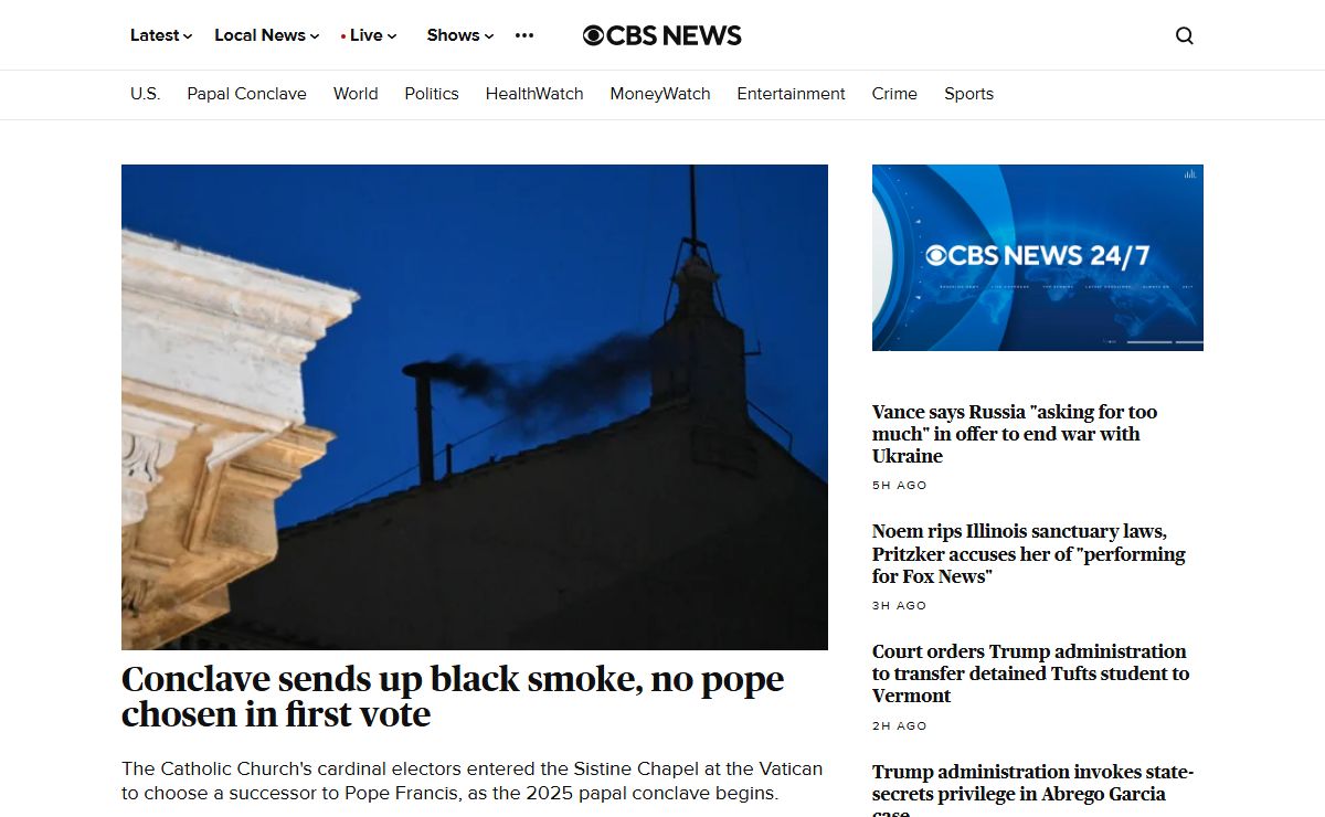 CBS News | Breaking news, top stories & today's latest headlines